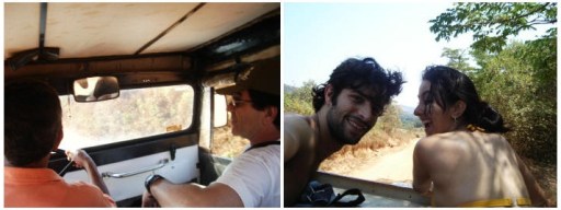 Carona de jipe e caminhão