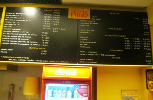 restaurante vegetariano Preços Pittas