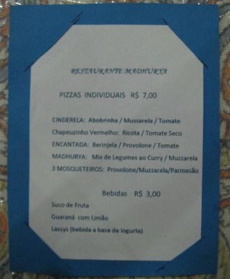 cardapio pizzas e sucos