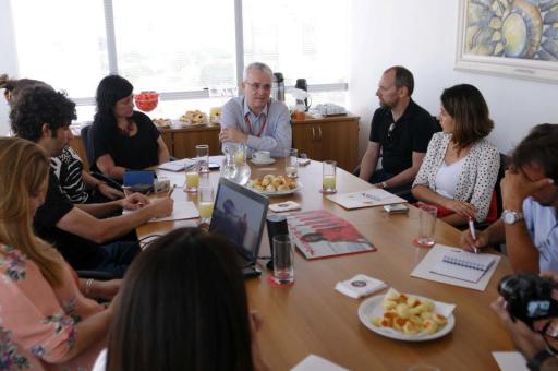 Em reuniao com Tarcisio Gargioni na Avianca Foto - Eduardo Ogata