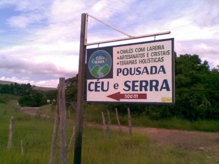 Estrada para Pousada Céu e Serra