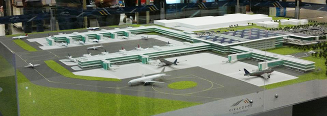 Maquete do aeroporto de Viracopos