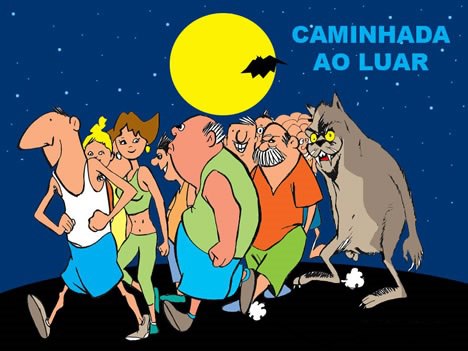 caminhada ao luar