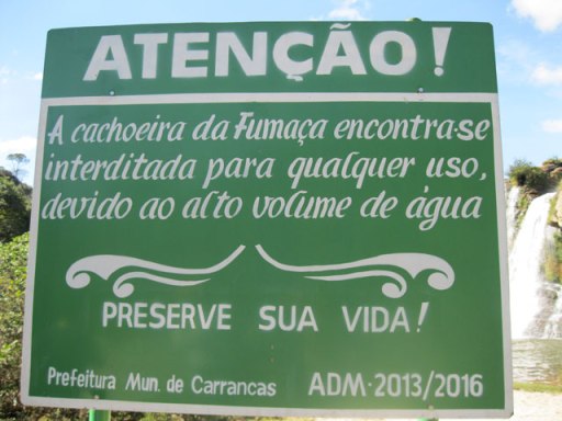 cachoeira interditada