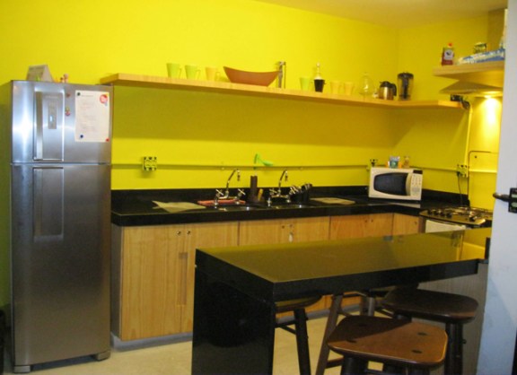 cozinha hostel rio de janeiro