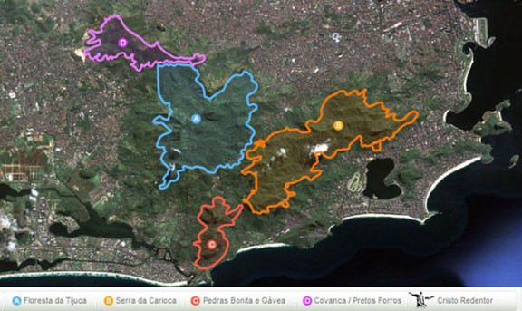 trilhas da floresta da tijuca