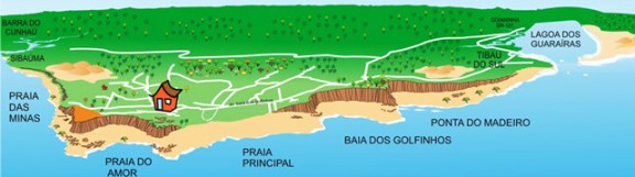 mapa praias de pipa