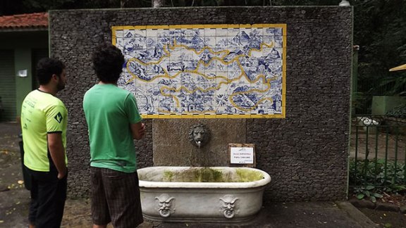 Mapa da floresta da Tijuca