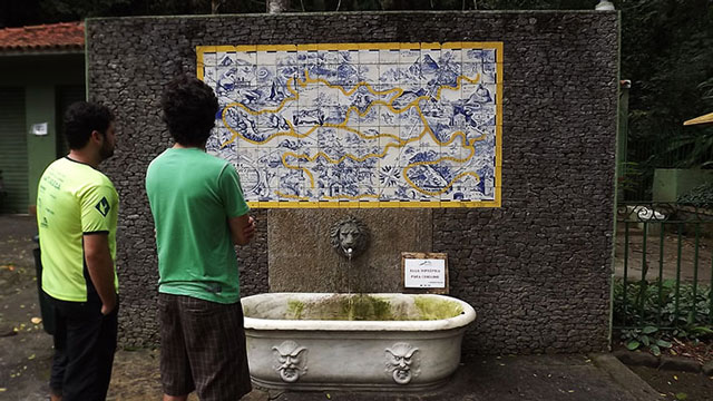 Mapa da floresta da Tijuca