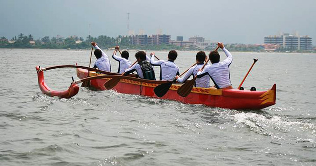 canoagem em bertioga