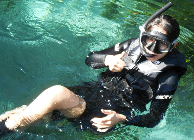 rio sucuri flutuacao