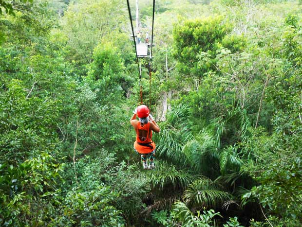 tirolesa de arvorismo
