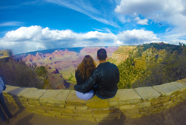 namorados no grand canyon