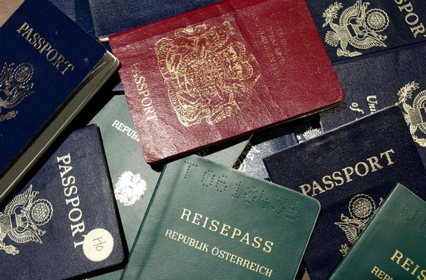 cores passaporte