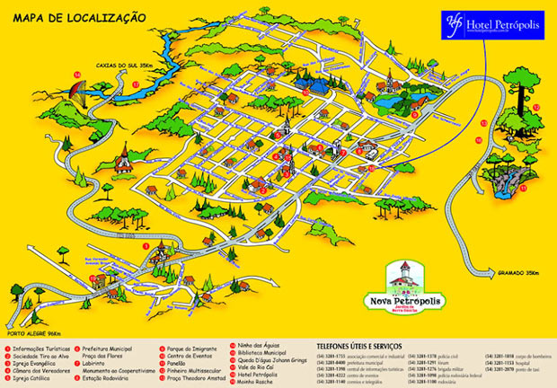 mapa de nova petropolis