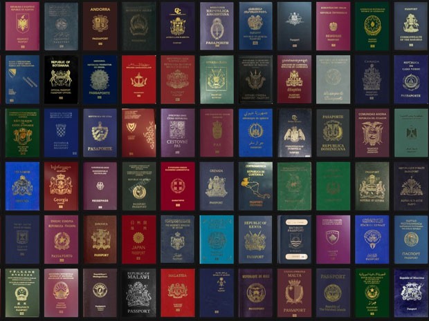 diversos passaportes